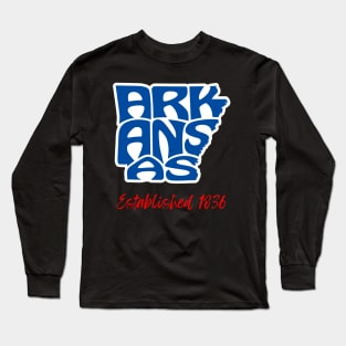 Arkansas Established 1836 Long Sleeve T-Shirt